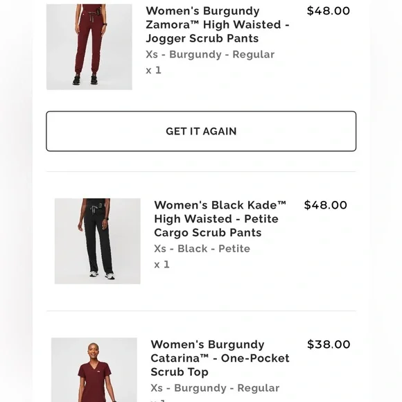 Figs Burgundy Scrub Set - Picture 6 of 6